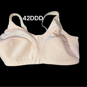 42DDD COMFORT CHOICE BRA, 8 HOOK FRONT CLOSURE NO WIRES
